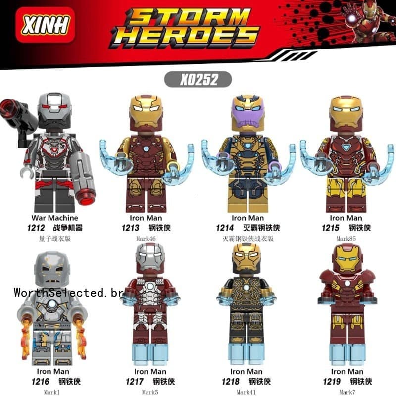 Blocos de Construção LEGO Super Heroes Pequeno Homem de Ferro Brinquedos de Guerra Mini Modelo Vingadores 4