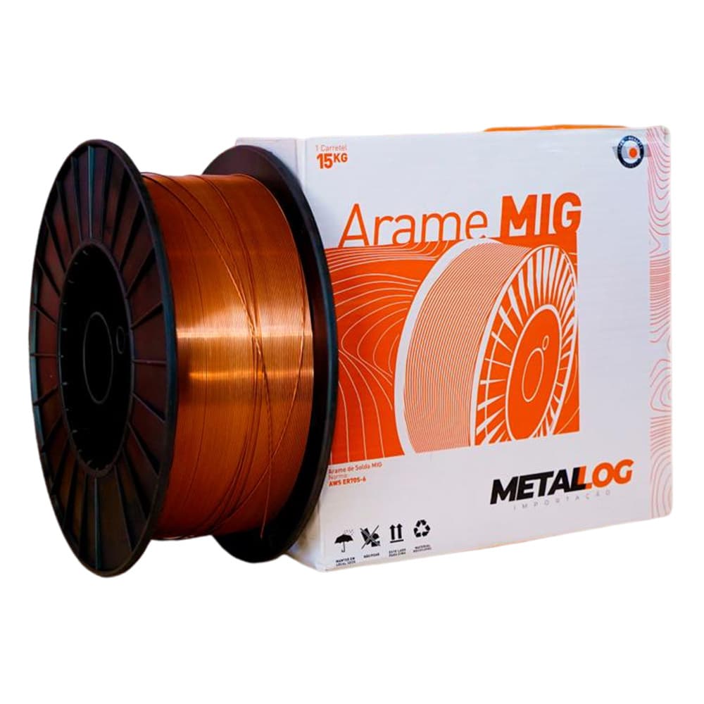 Arame para Solda MIG 0.6mm ER-70S6 5KG Metallog