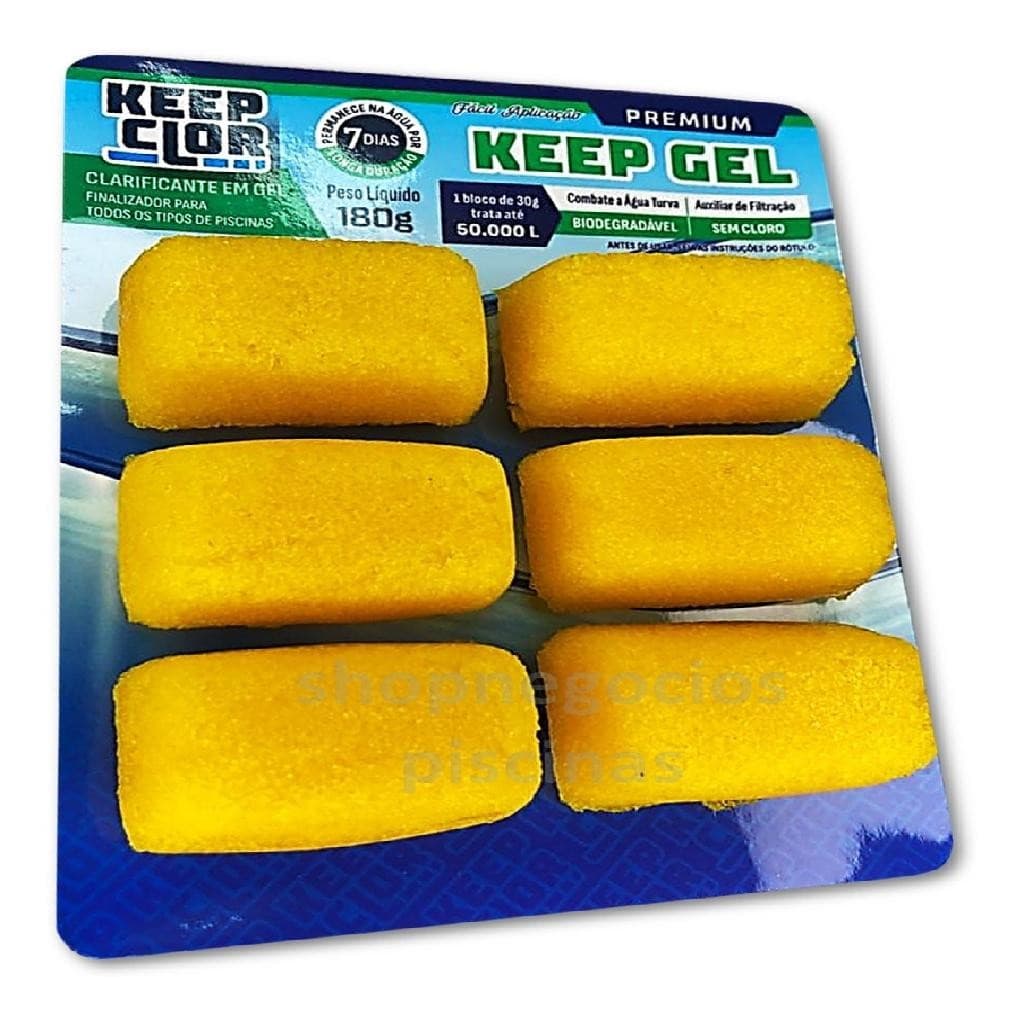 Clarificante em Gel para Piscina Chemie 6 Unidades 30g Cada Blister Tratamento Água