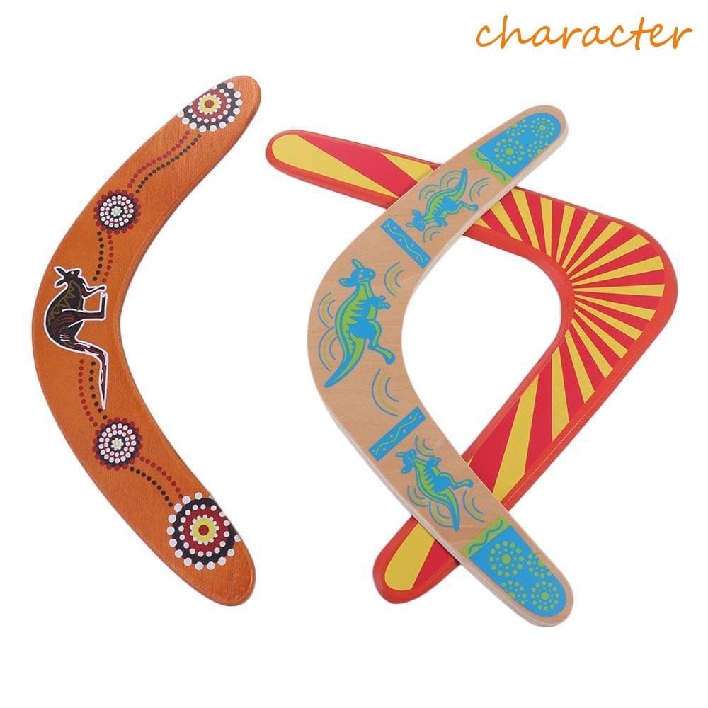 Personagem Voando Boomerang Brinquedo Retrocesso Equipamento Esportivo De Aniversário Presentes Para Crianças Ao Ar Livr