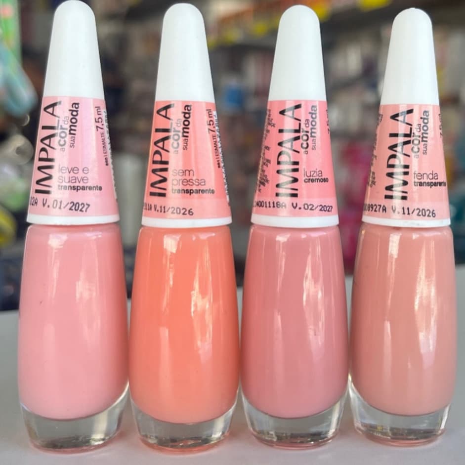 Kit 4 Esmalte Impala Leve Suave , Sem Pressa , Luzia e Fenda