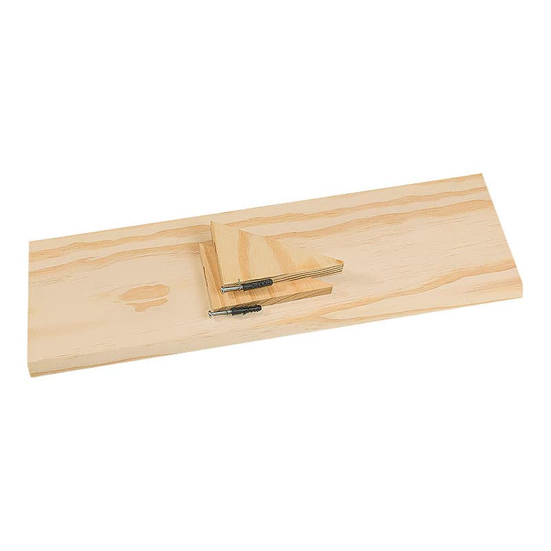 Prateleira reta  50X15cm com Suporte parafusos e buchas