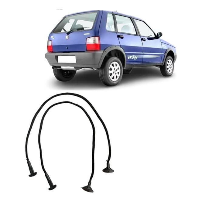 Par De Cordão Tampão Bagagito Fiat Uno Fire 1995 Ate 2015