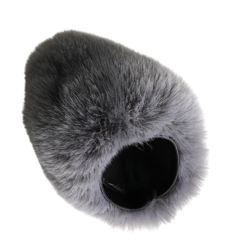 Estone Microfone Condensador Muff Pelúcia Peludo Pára-Brisa Capa Melhora Gravações Vocais Minimiza Ruído À Prova De Vent