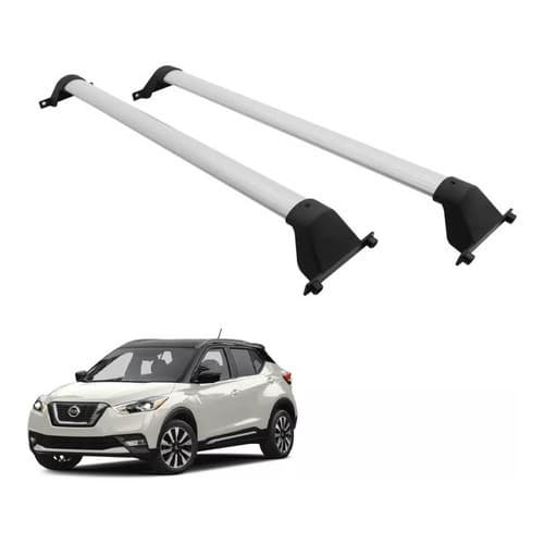Rack Travessa Teto Nissan Kicks 2017 2018 Prata Bepo