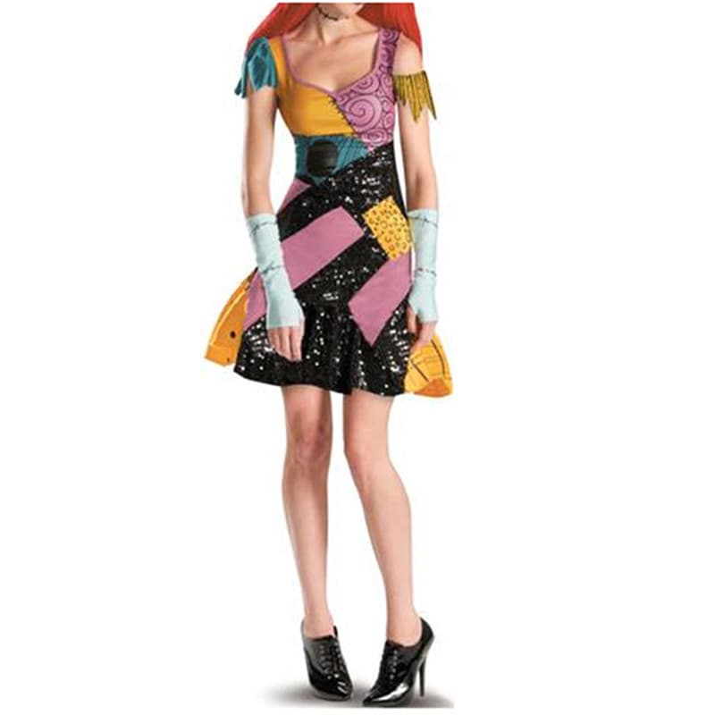 Halloween O Pesadelo Antes Do Natal Sally Jack Skellington Cosplay Dress