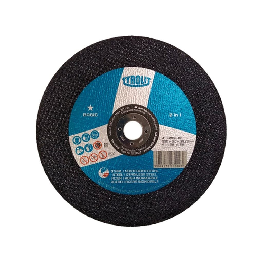 Disco De Corte 9" Basic 230 X 3,0 X 22,23 Tyrolit 223002