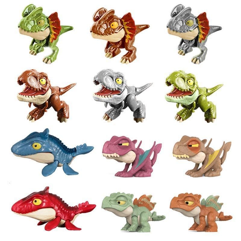 Novo Temporada Dinossauro De Dedo Jurássico Mordedor Doll Tyrannosaurus Triceratops Boy Children Animal Educ