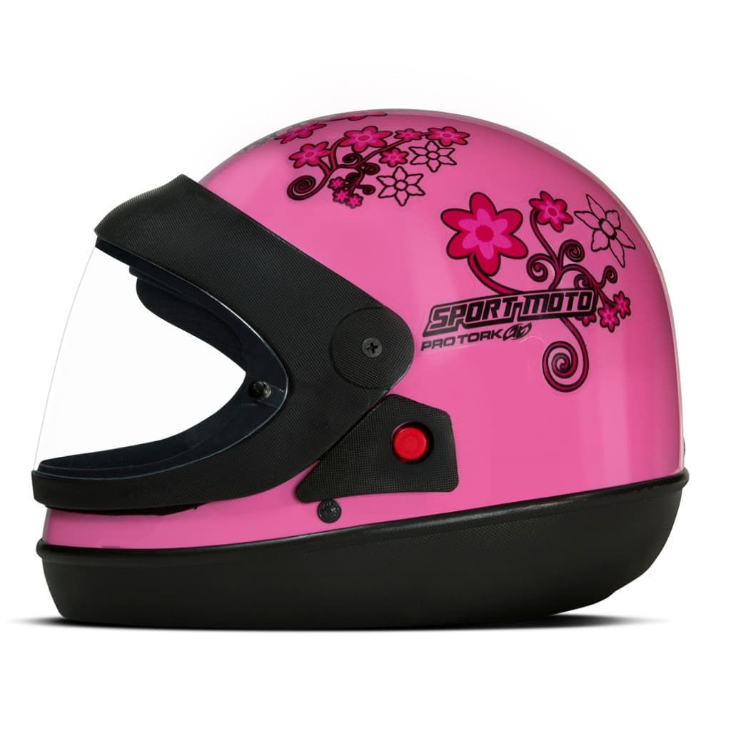 Capacete Moto Integral Fechado Pro Tork Sport Moto For Girls Feminino Automatico
