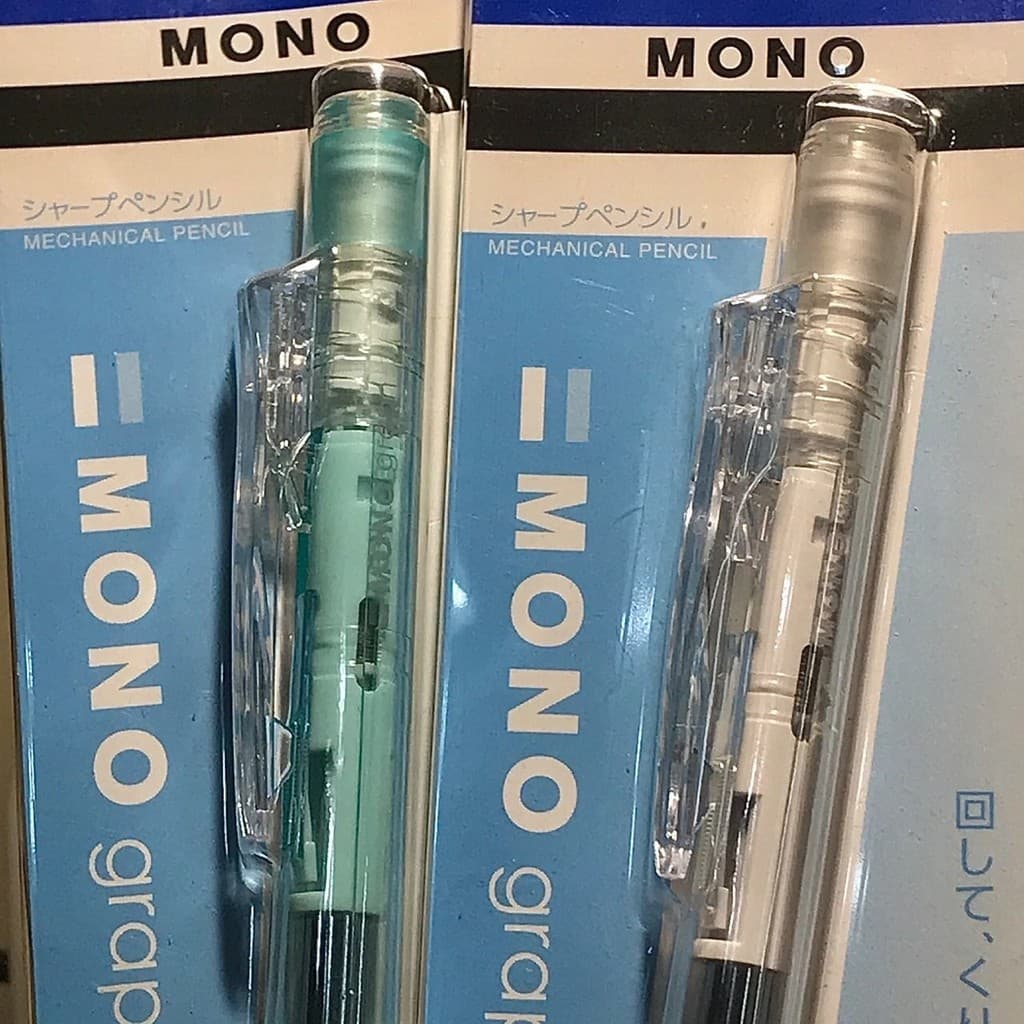 Lápis Mecânico Shaker TOMBOW MONO Transparente Edição Limitada do Japão 0.5mm com Baixo Centro de Gravidade e Borracha n