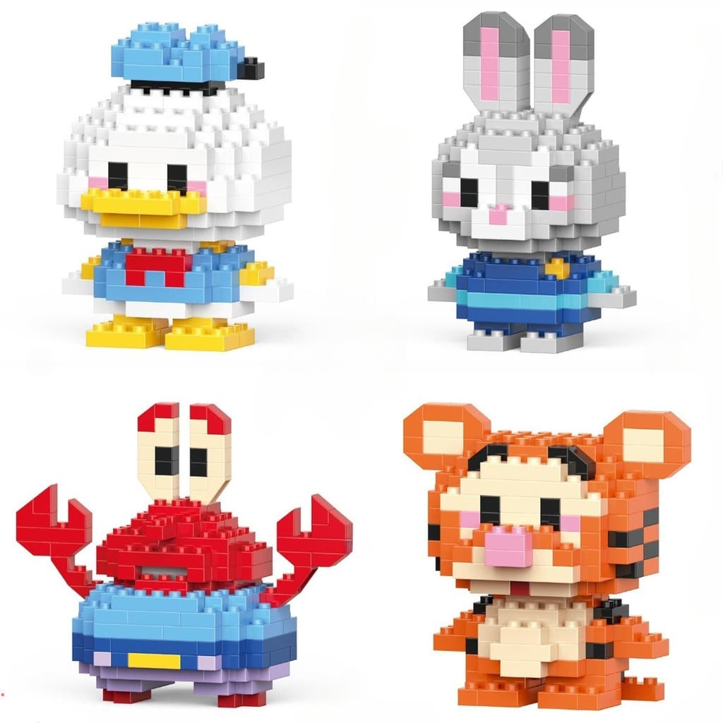 45 Estilos De Brinquedo De Construção De Pequenos Animais Bonitinhos