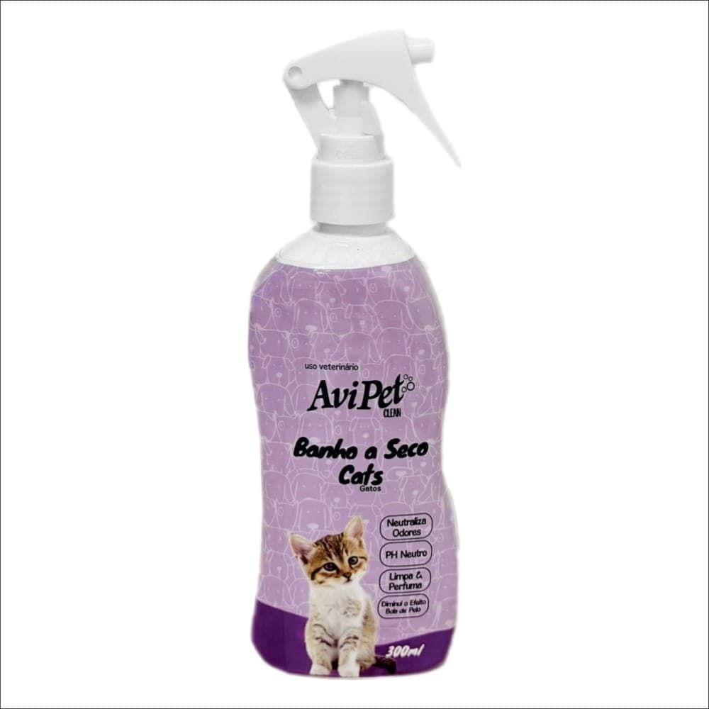 Banho Seco Gatos Avipet Clean 300ml