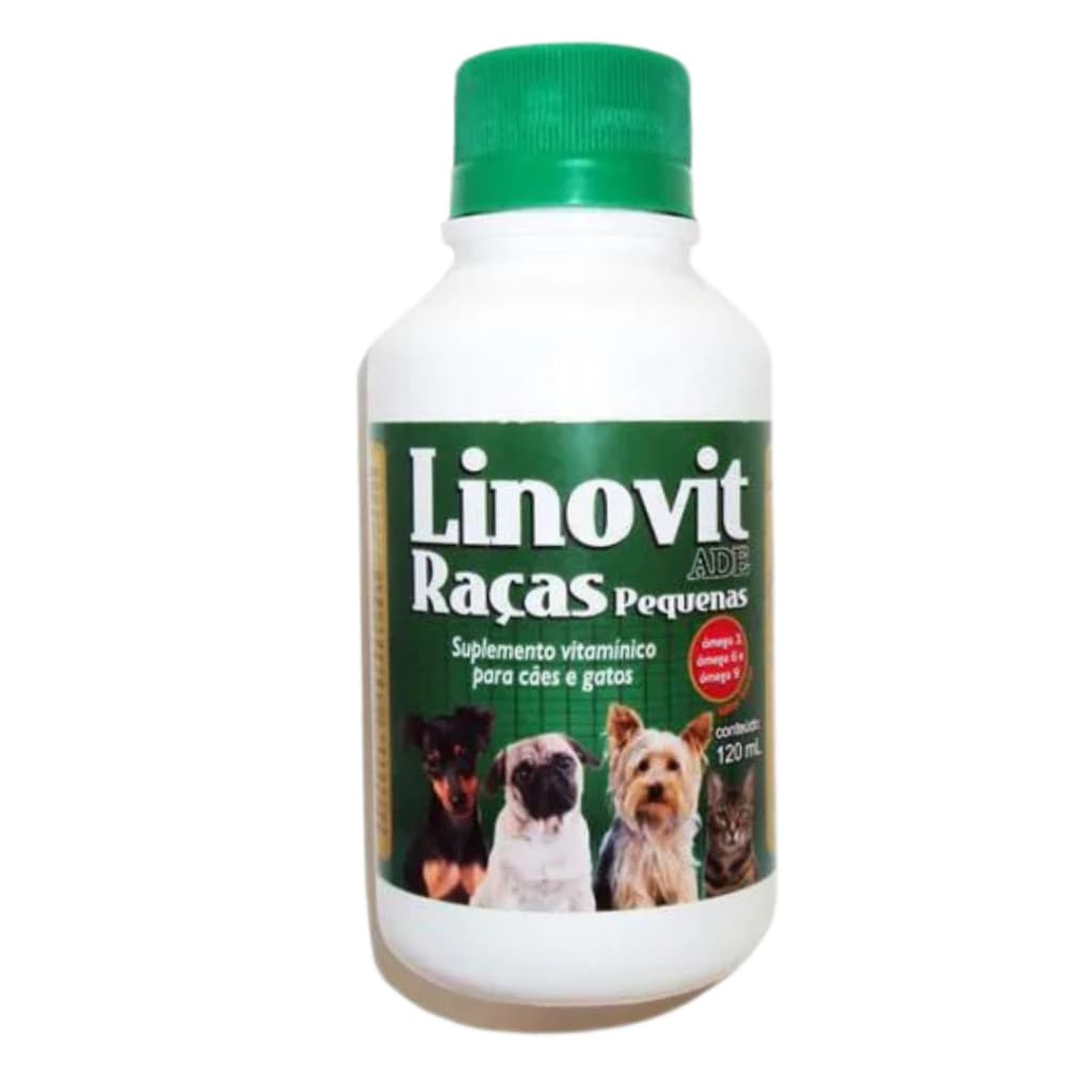 Linovit Raças Pequenas 120mL Suplemento Vitamínico Para Cães E Gatos