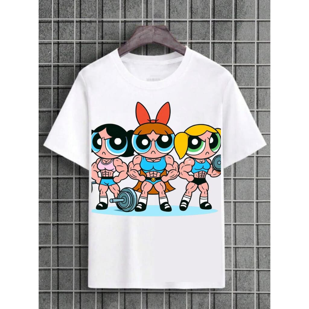 Camiseta Feminina das Meninas Super Poderosas – Envio Imediato e Estilo Garantido