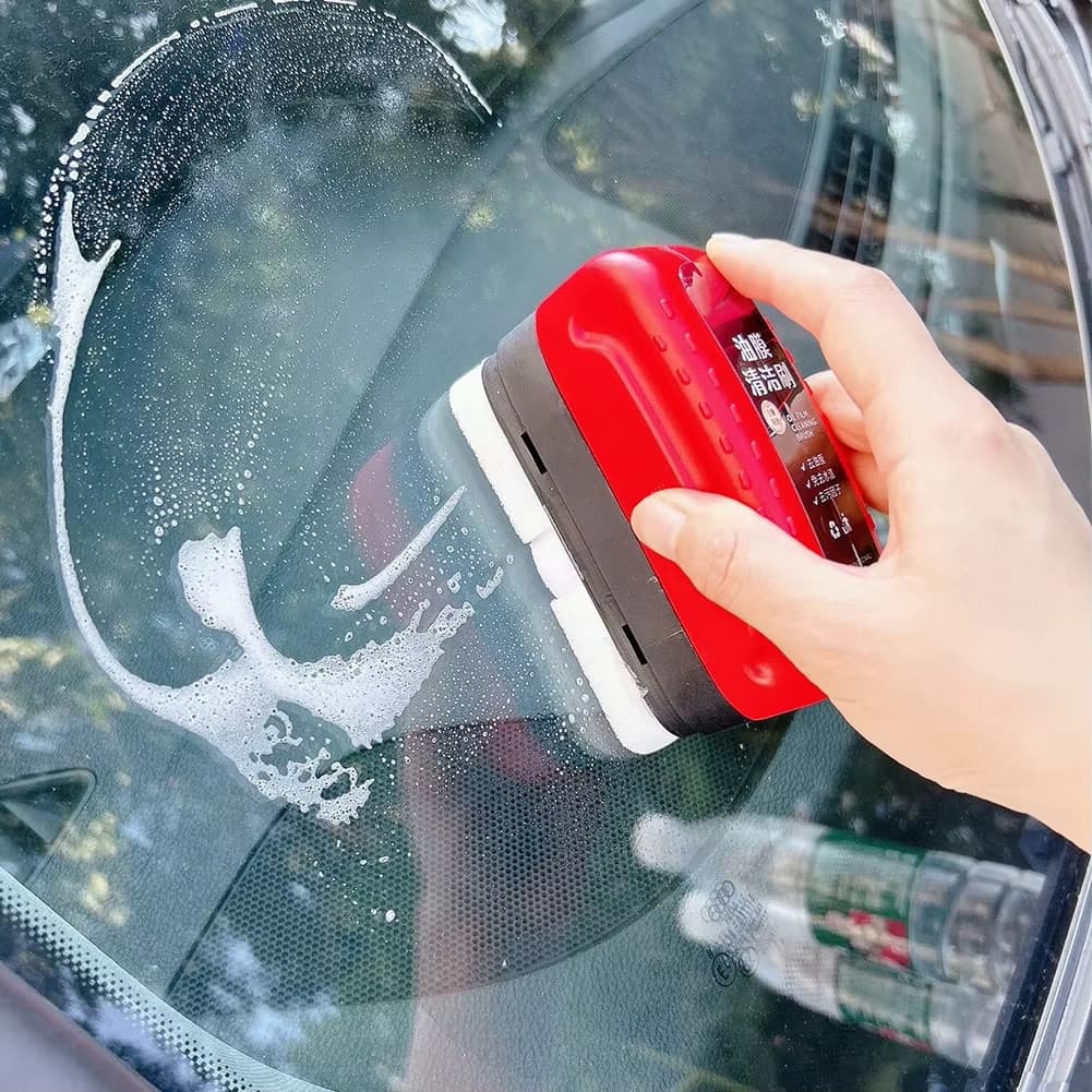 Limpador De Vidro Esponja Automotiva Escova De Limpeza Para-Brisa Óleo Filme Agente De Polimento Anti Mancha