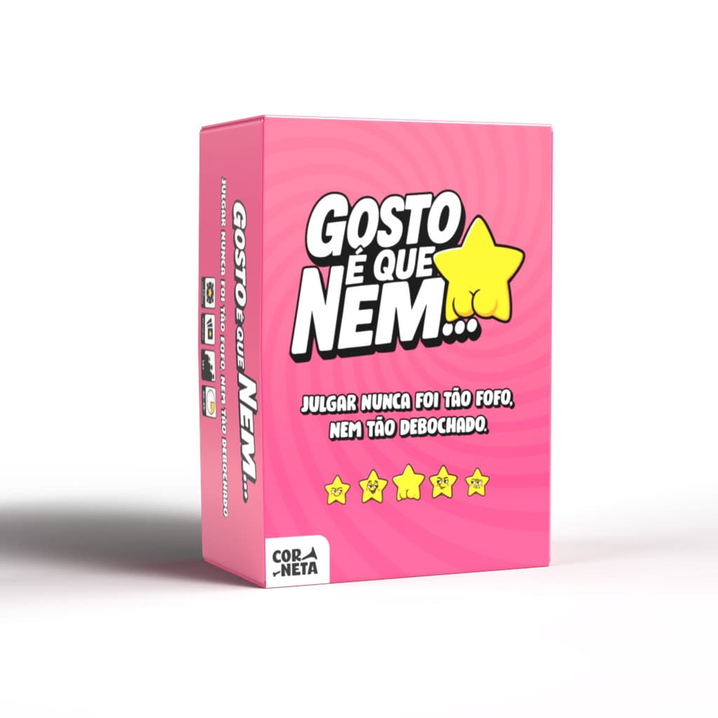 Jogo Gosto é que nem... Corneta - Presente Criativo Divertido, Jogo para casal, Noite de Jogos, Jogo para Amigos