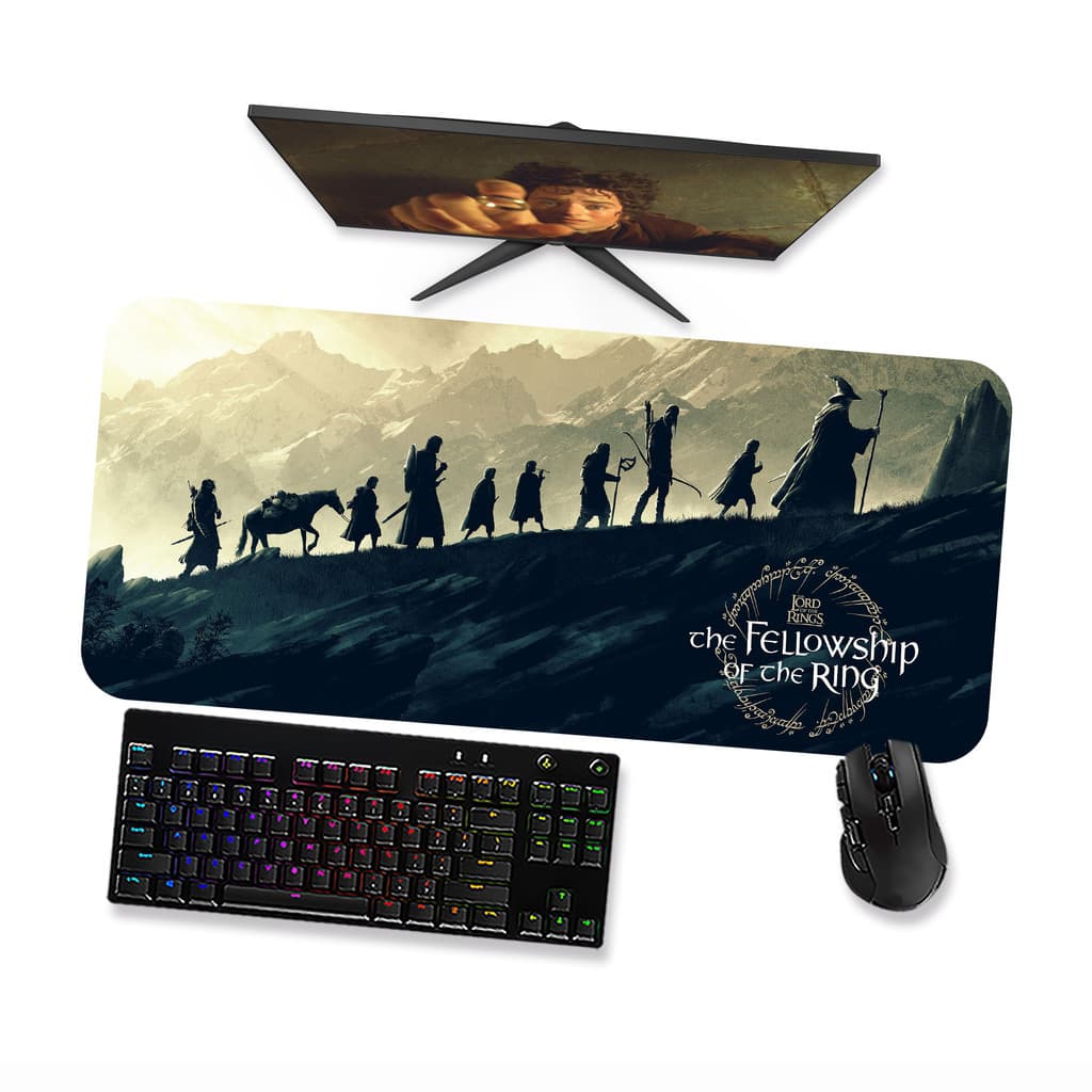 Mousepad SENHOR DOS ANÉIS SOCIEDADE DO ANEL 1 Speed Costurado Mouse pad Gamer 90x40 80x40 60x40 70x30
