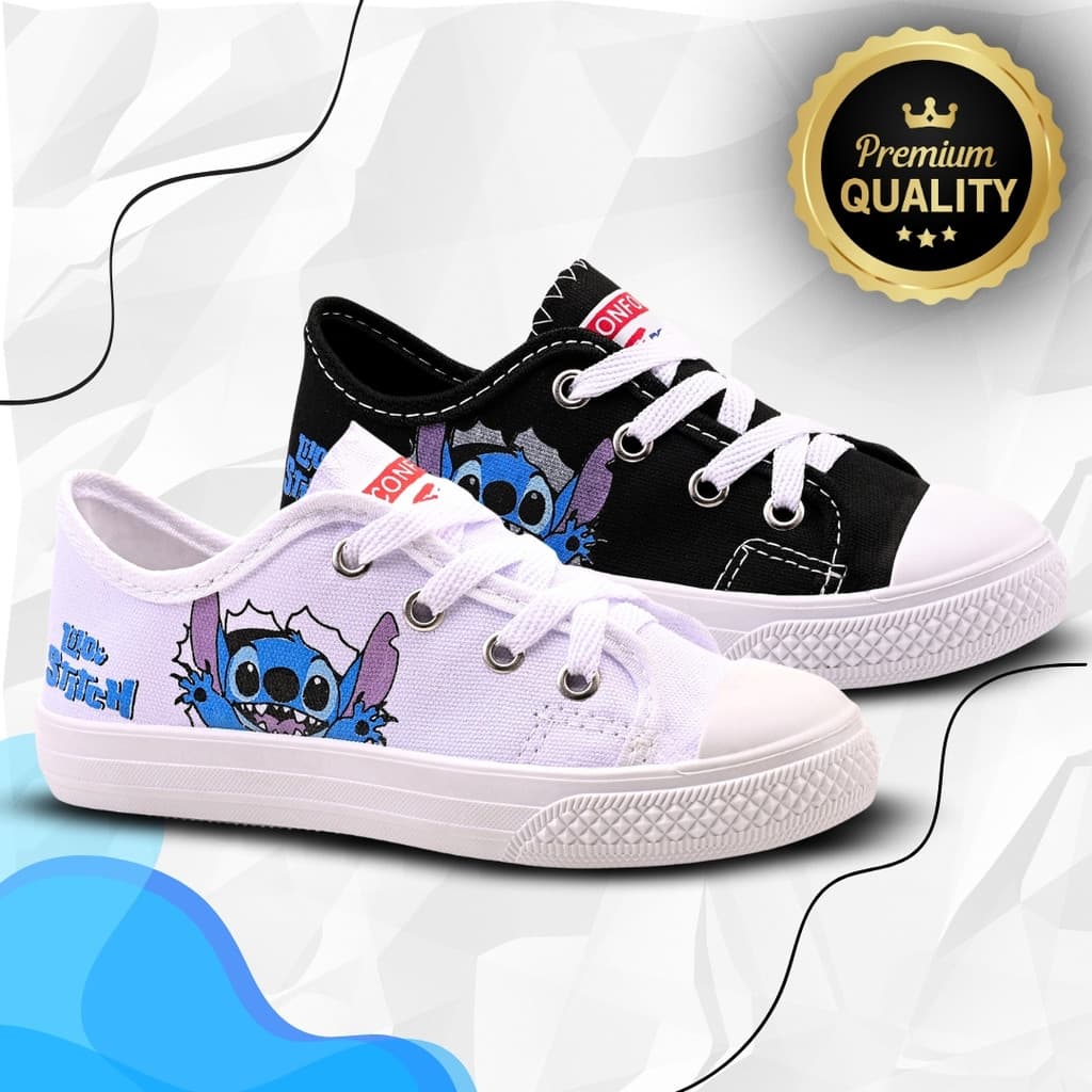 Tênis Stitch Menino Menina Escolar Leve Confortável e Antiderrapante Macio
