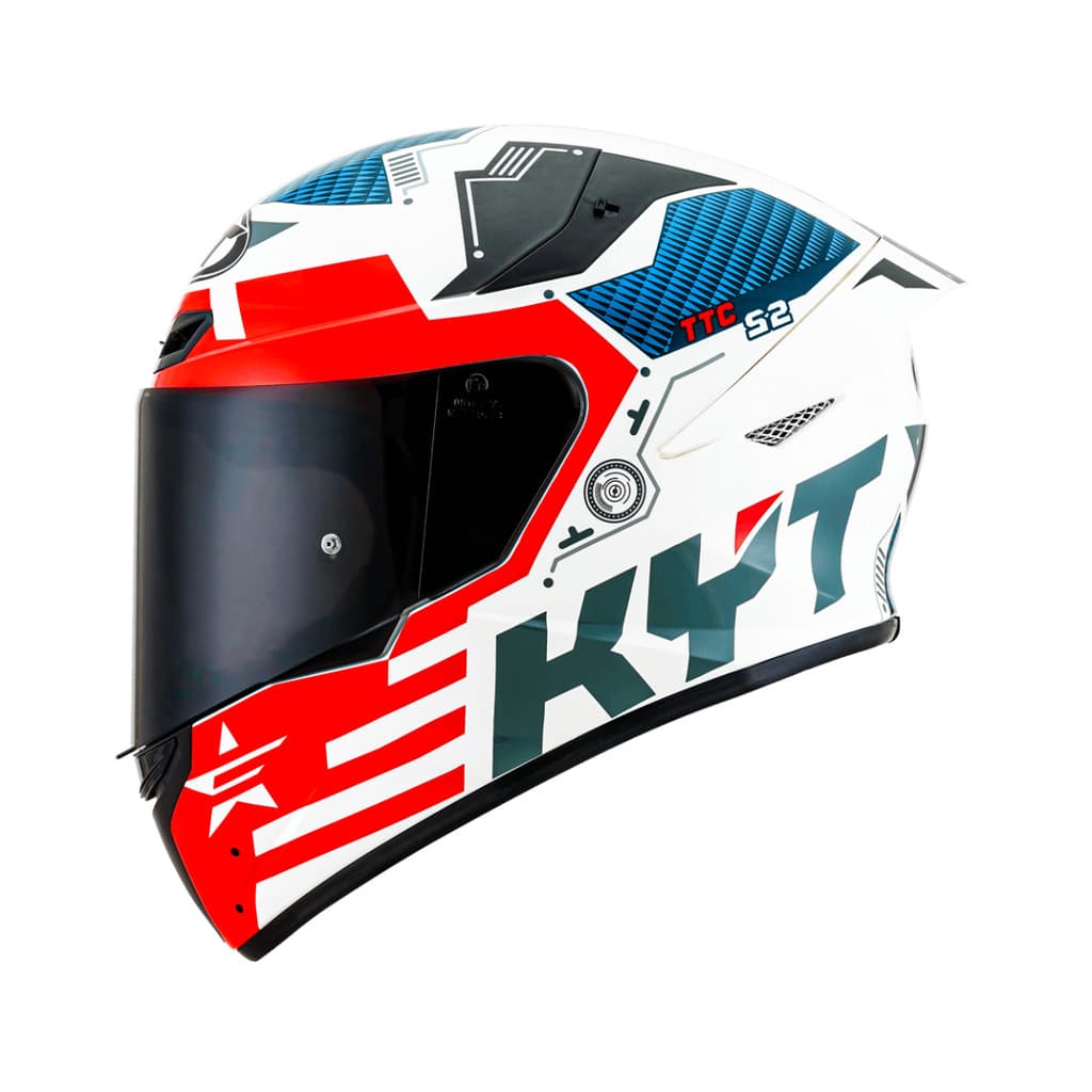 Capacete Moto Kyt Tt-Course Fuselage Vermelho