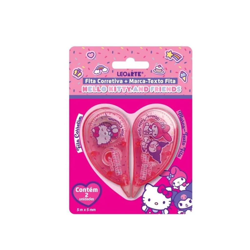 FITA CORRETIVA + MARCA-TEXTO FITA 5MMX5M HELLO KITTY