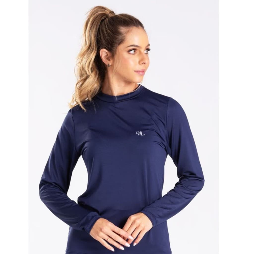 Kit 5 Camisas Feminina Proteção Solar UV 50+ Segunda Pele Térmica Manga Longa Compressão