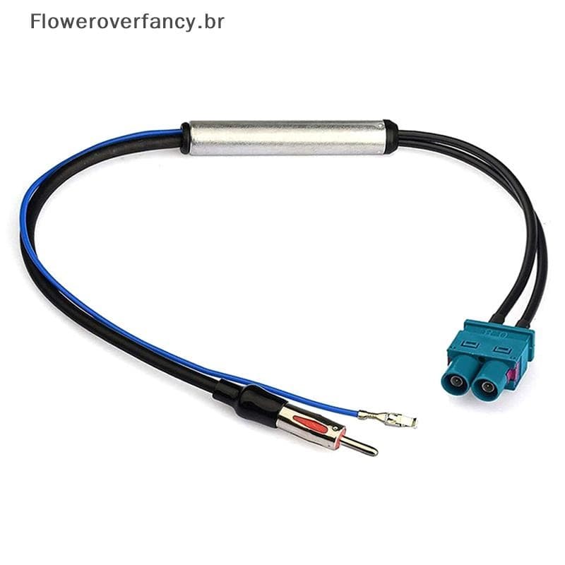 Adaptador De Rádio FFBR Antena AM/FM Cabo De Áudio Duplo Fakra-Din Aérea Acessórios Do Carro Para Quente