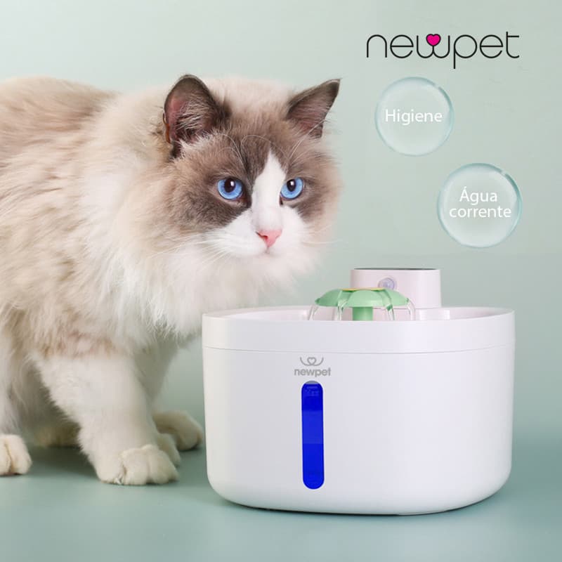 2.6l Sensor Sem Fio Bebedouro Fonte Para Gato Cão Newpet -Bivolt