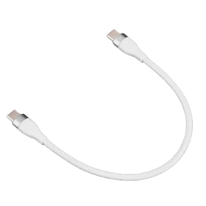 Cabo Dados e Carregamento USB-C Duplo Tipo C Duplo CxC Curto 20cm Ideal Powerbank Carregador