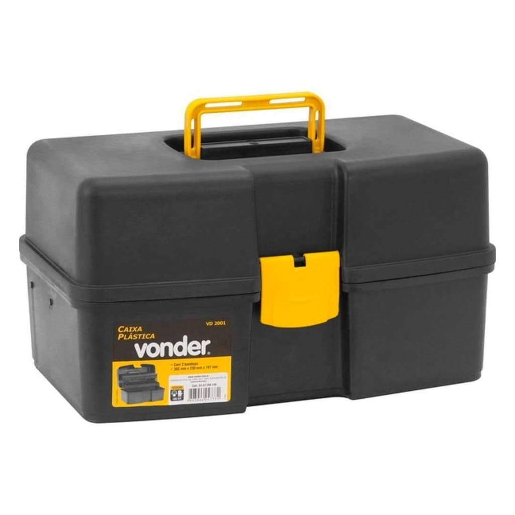 Caixa Ferramenta Vd-2001 2 Bandejas-6107200100-Vonder