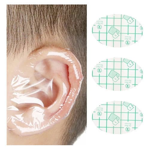 80 Protetores De Ouvido Bebê Impermeável  Transparente Touca Natação Protetor Orelha p/ piscina