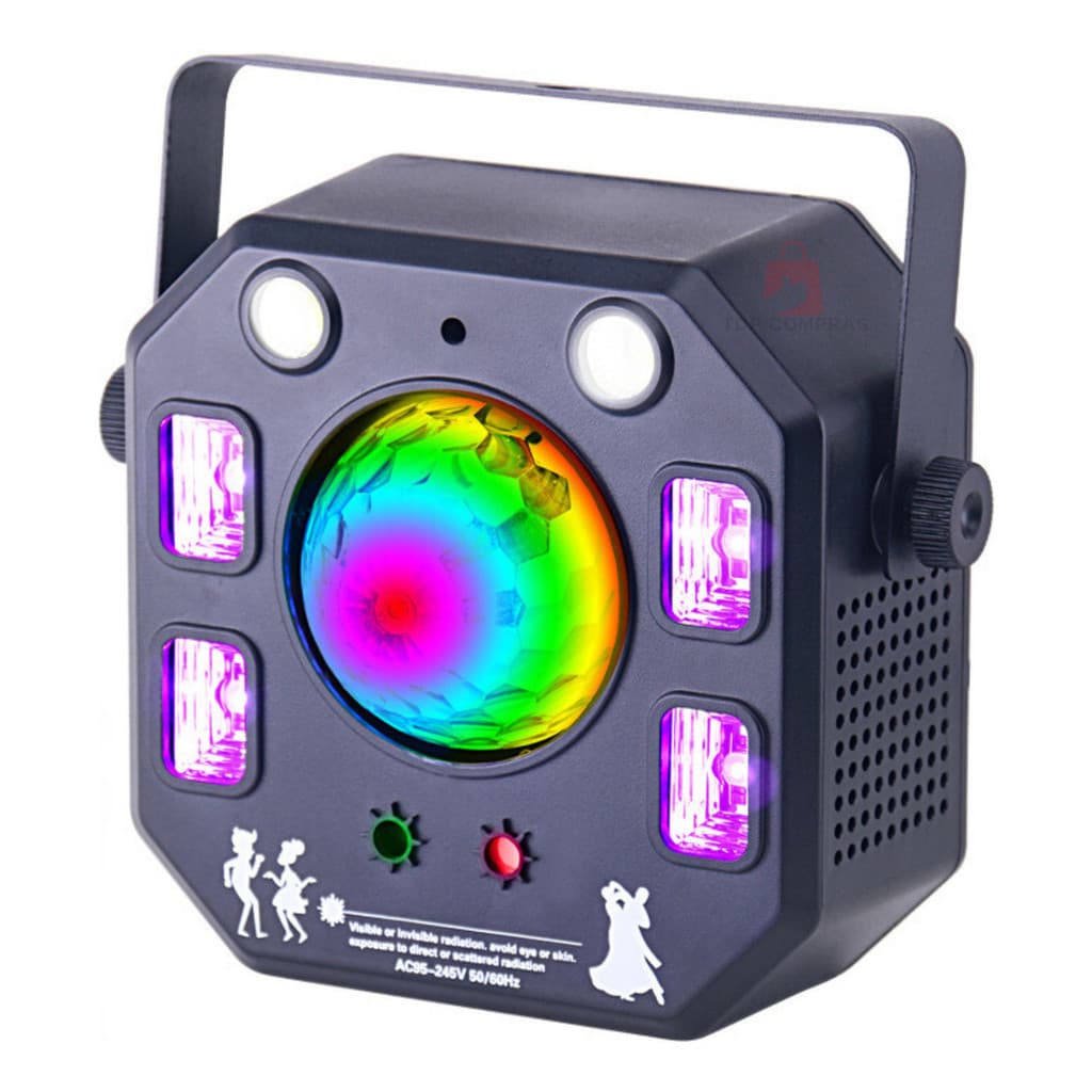 Globo Magic Led Rgb Moving Strobo Laser Dmx 4 Efeitos Em 1 Showtech - AFL