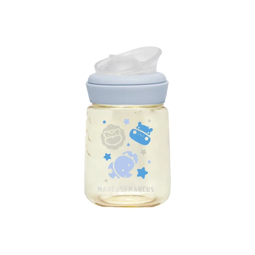 Copo Treinamento De Transição Com Bico Silicone Azul 180ml