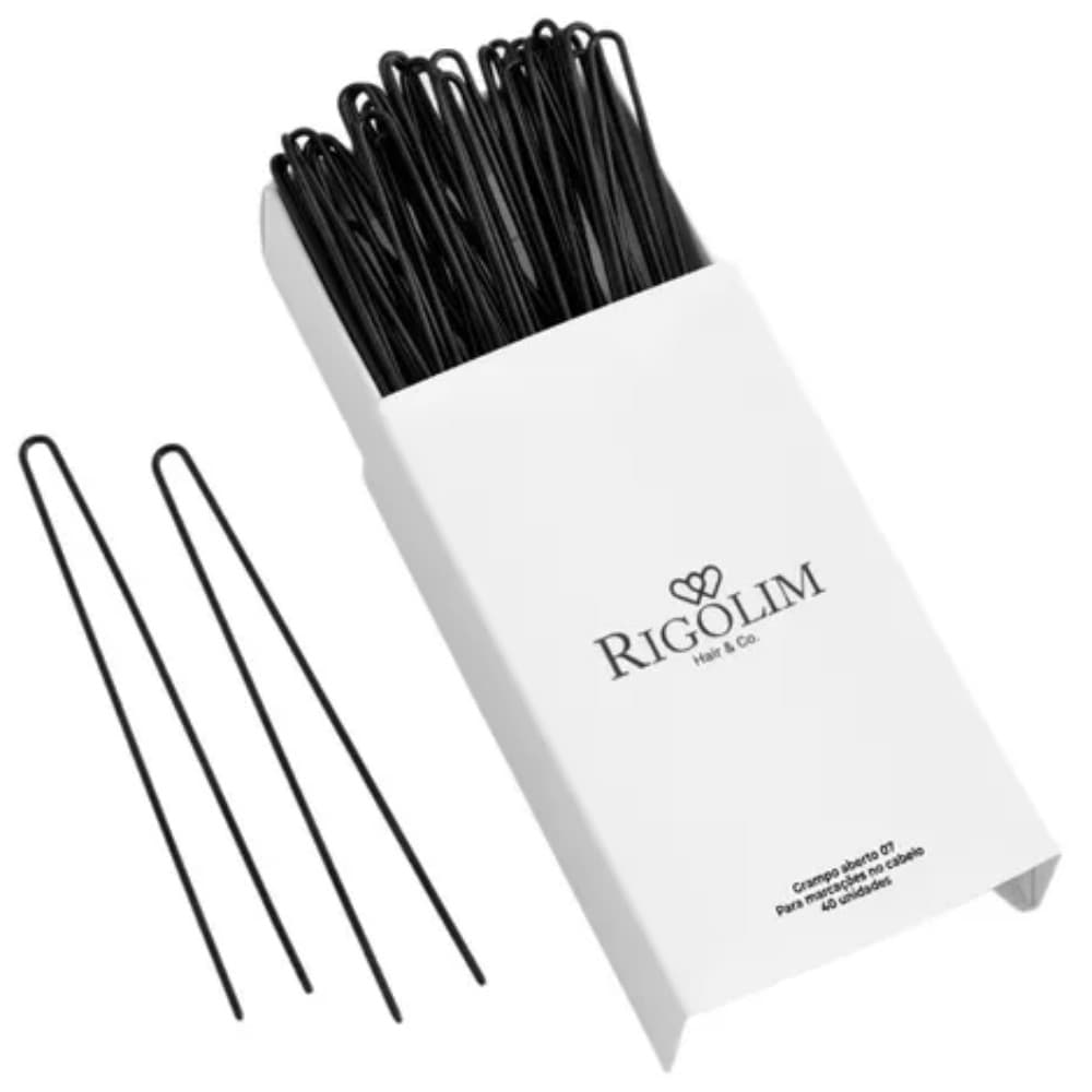Grampo Aberto Para Marcação De Penteado Rigolim Cx 40 Un