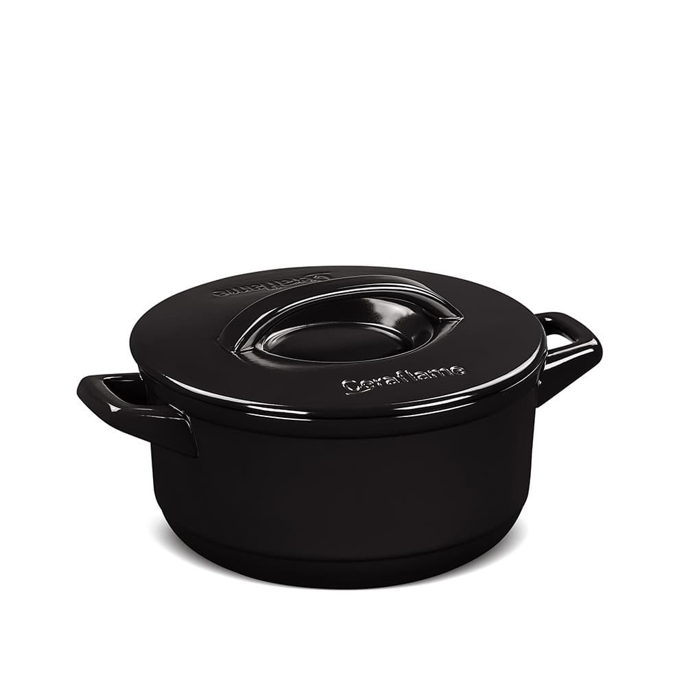 Panela de Cerâmica Ceraflame Duo+ 22Cm 3.2 Litros - Preto