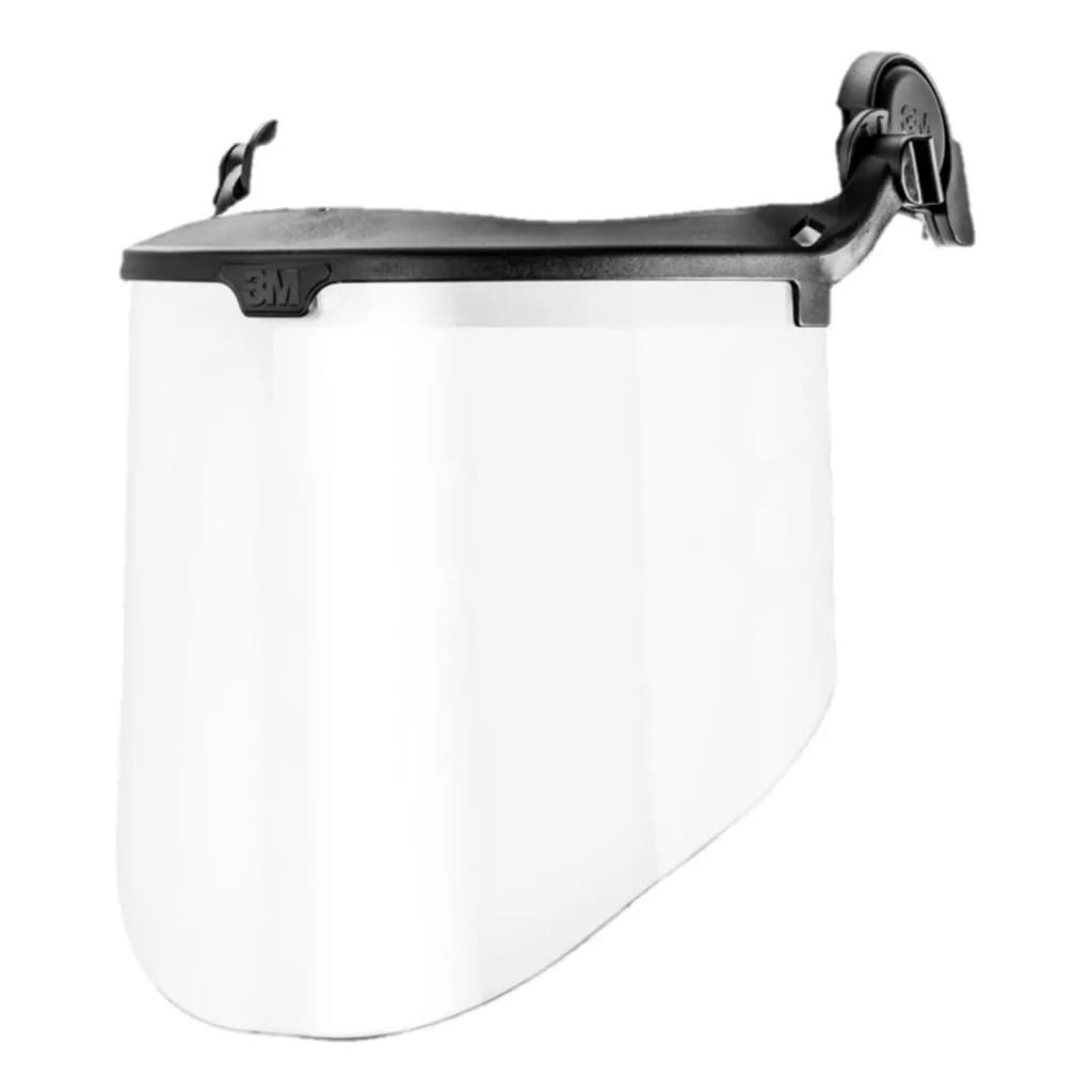 Viseira Protetor Facial 3m Fgf 700 Acoplavel Para Capacete Trabalho Obras Epi Lente Incolor