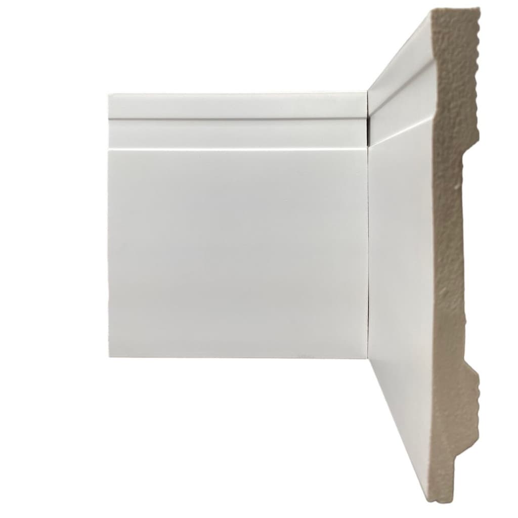 Rodapé de Poliestireno 15cm Branco Kit 14/16/18/20/30 barras
