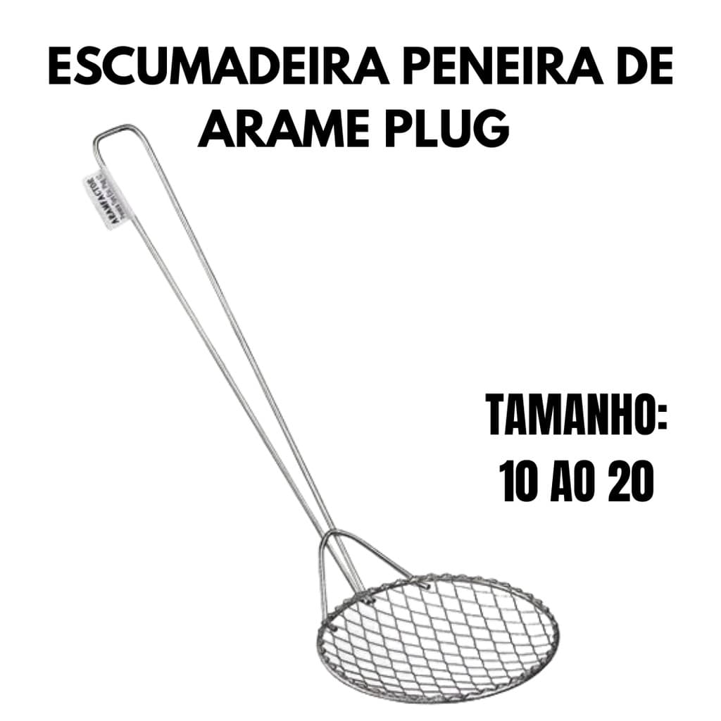 Escumadeira Peneira De Arame Plug