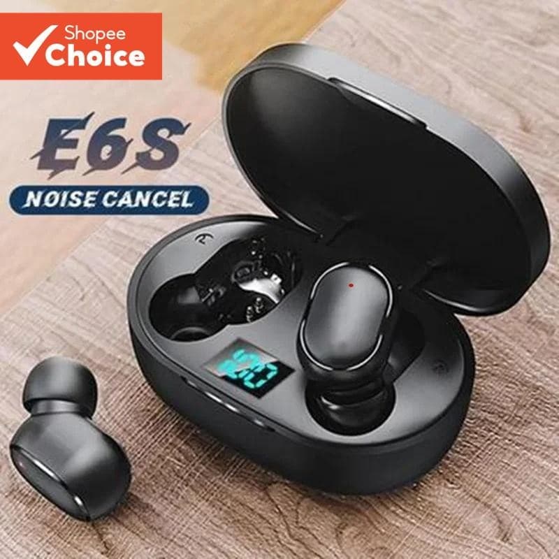 Fone De Ouvido Sem Fio Bluetooth TWS E6S Fones Intra-Auriculares De Alta Qualidade Com Microfone Para Uso Diário