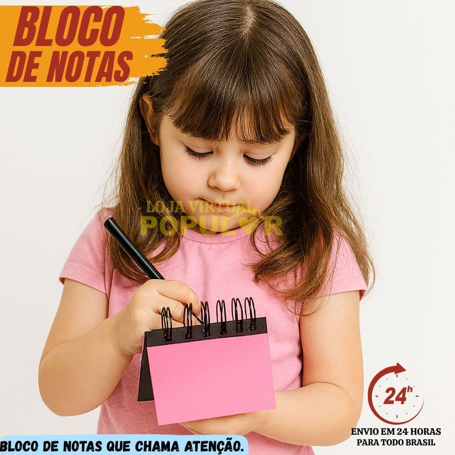 Blocos Adesivo Neon para Anotações 4 cores