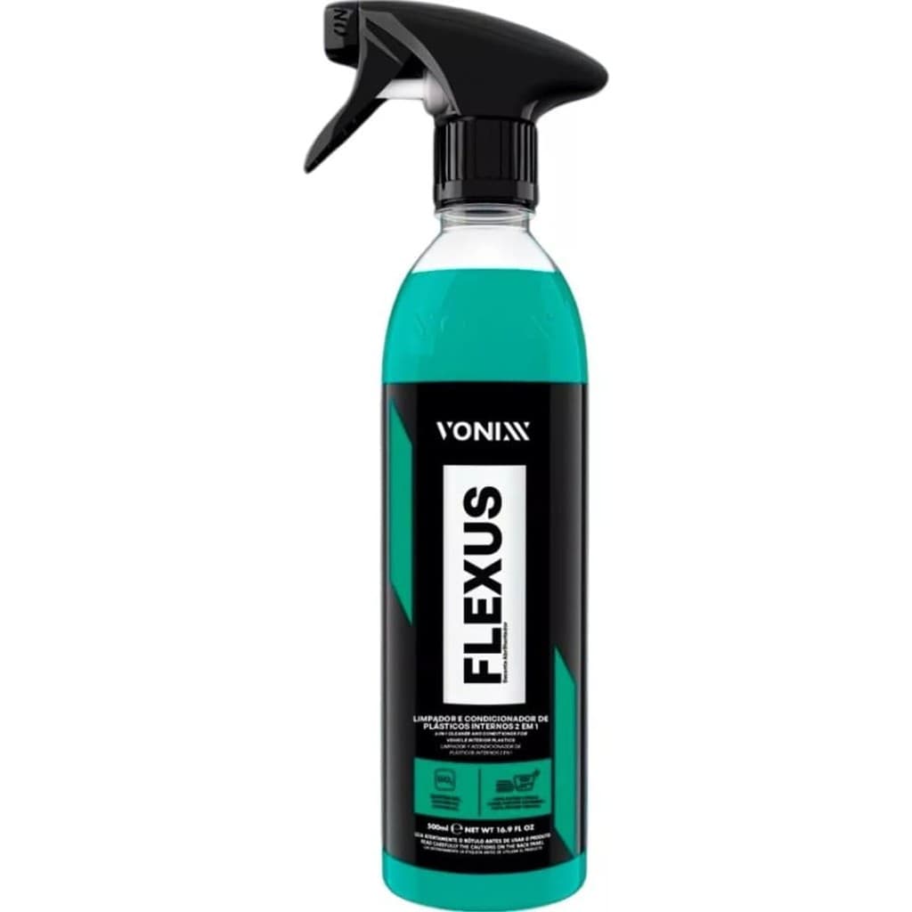 FLEXUS 500ML Vonixx Limpa Revitaliza Plástico Painel 2 Em 1