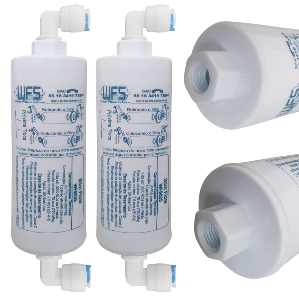 Kit Filtro Refil Compativel Purificador Hoken HK 4003 4007 1000