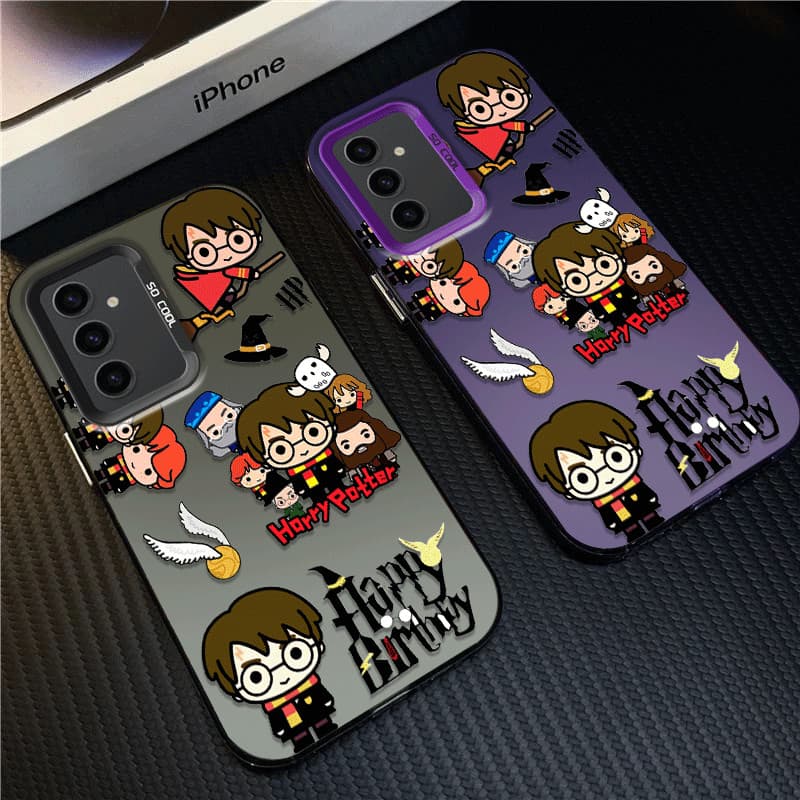 Capinha Capa de Anti Impacto fosco Harry Potter para Samsung A15 A04 A05 A10 A12 A13 A14 A32 A34 A50 A50S A30S A51 A52