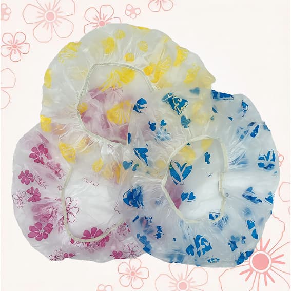 KIT 8 Toucas de banho transparente