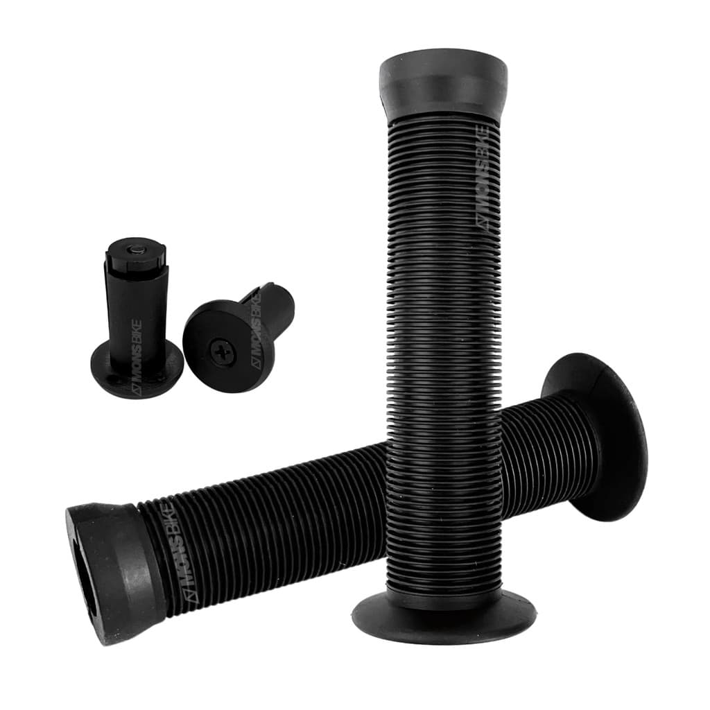 Manopla Punho Bike Absolute Bmx 2 Luva De Guidão Para Freeride Wheeling Grau Com Flange Plug