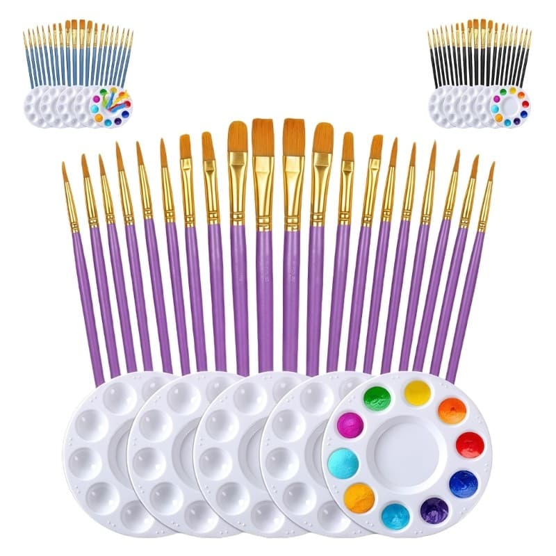 lead 1 Conjunto De Pincéis De Nylon , Pincel Para Pintura De Cabelo Acrílico Artístico
