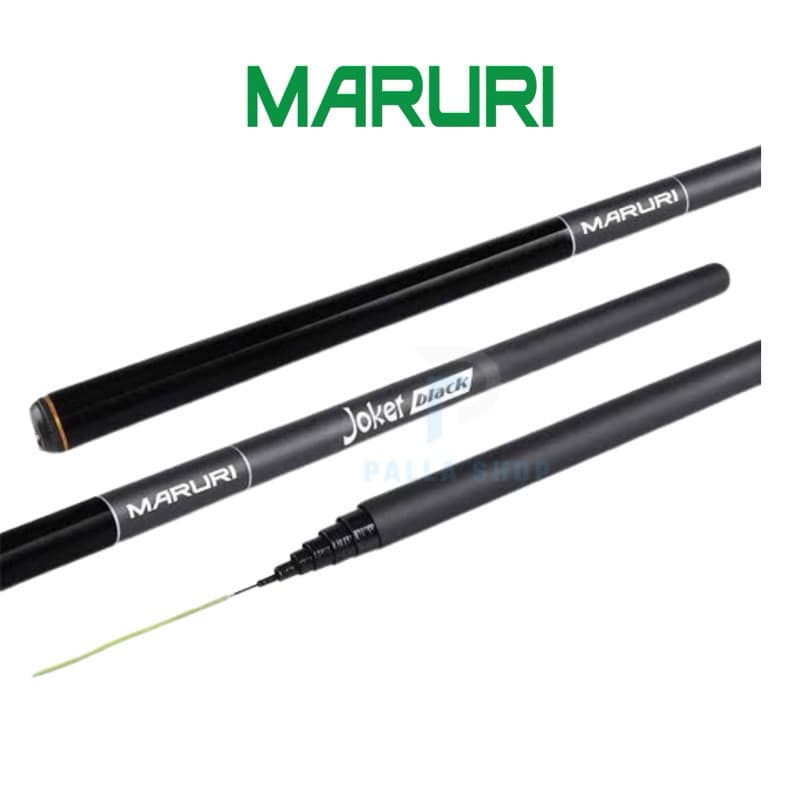 Vara de Pesca Lisa Joker Black Telescópica Maruri Com Argola Salva Varas e Capa - Pesqueiro