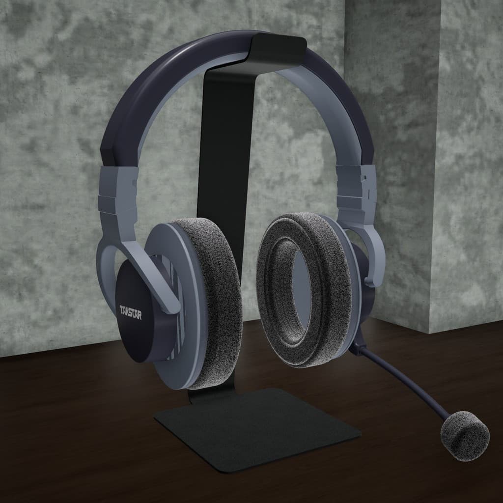 Suporte mesa headset fone de ouvido headphone pc gamer slim