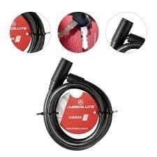 CADEADO 10MX6MM PRETO 2 CHAVES C/SUPORTE ABSOLUTE (PAINEL)