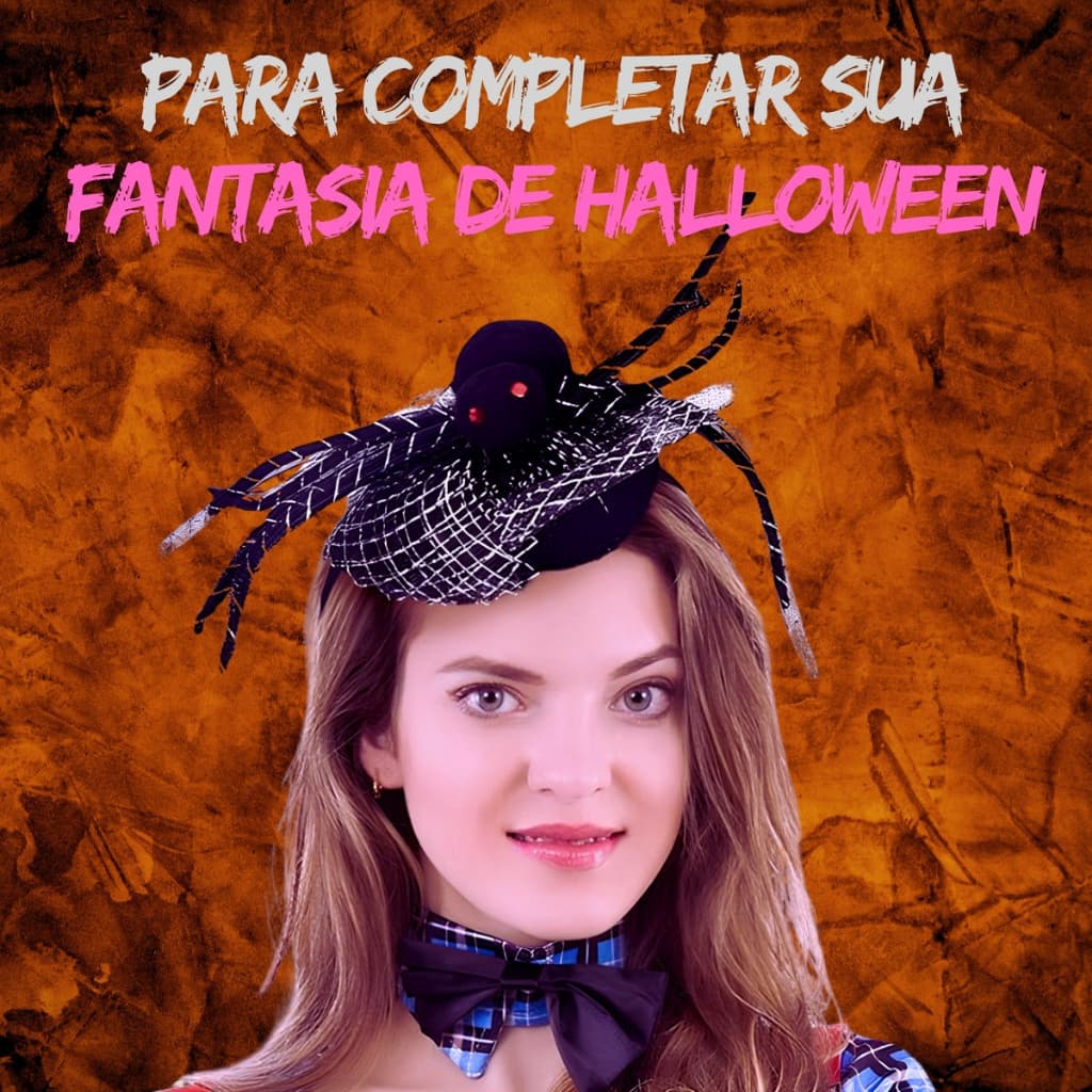 Enfeite para Cabelo Tiara Arco Presilha Acessório Halloween Adulto Infantil Feminino Envio Imediato