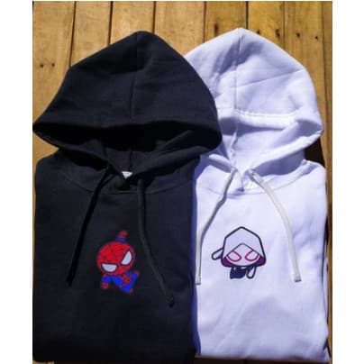 BLUSA DE FRIO MOLETOM CANGURU UNISSEX CASAL 2 HOMEM ARANHA